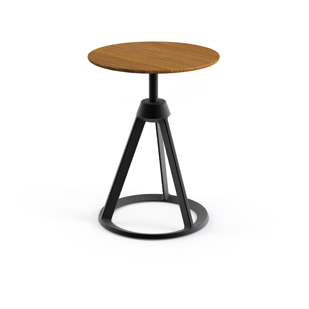 Knoll Barber Osgerby Piton Side Table Teak Top Black Base