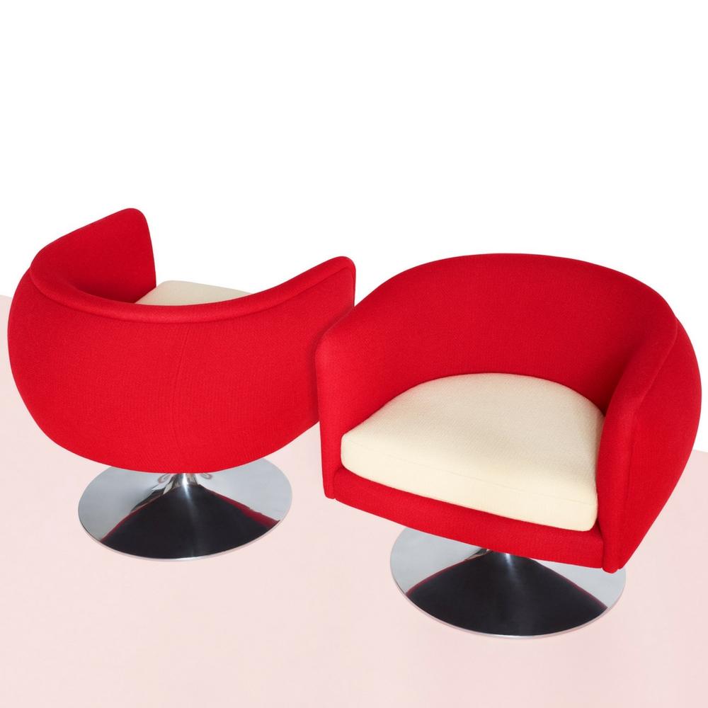 Knoll D'Urso Swivel Chairs in KnollTextiles Stretch Appeal