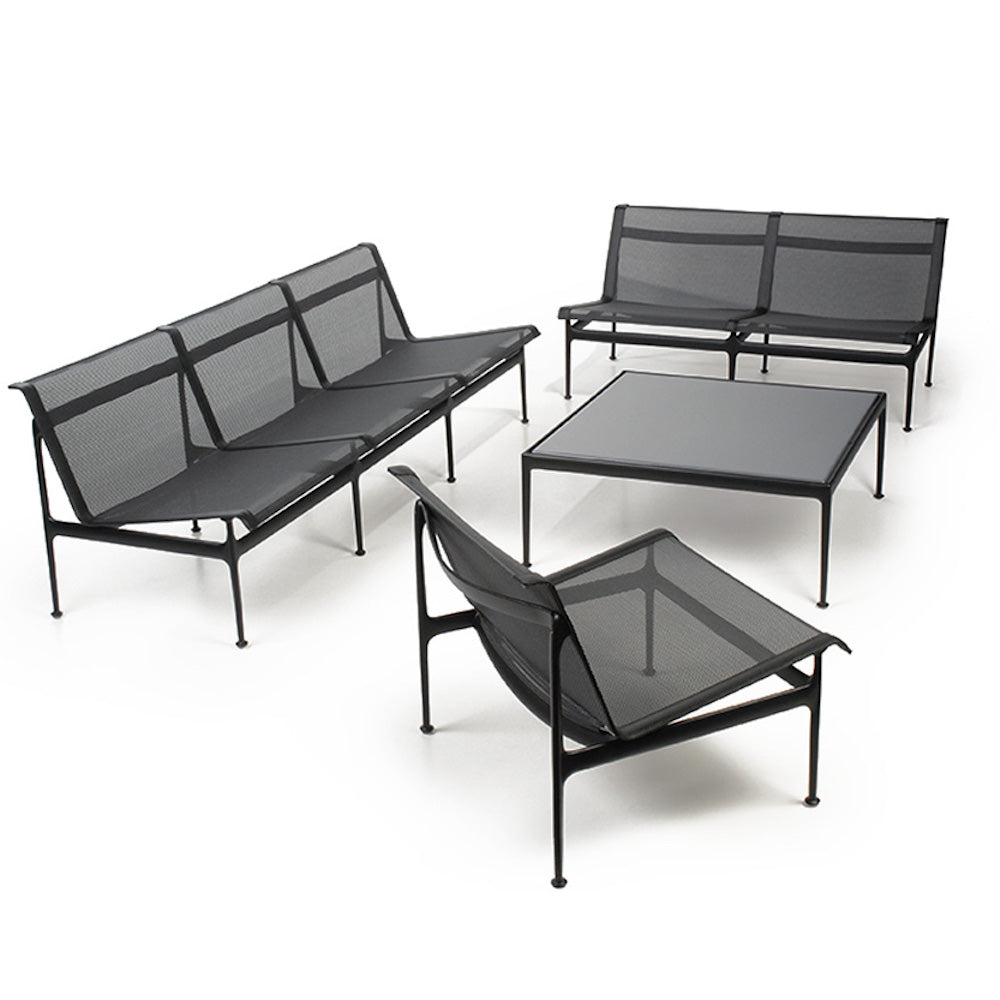 Knoll Richard Schultz Swell Outdoor Collection in all black.