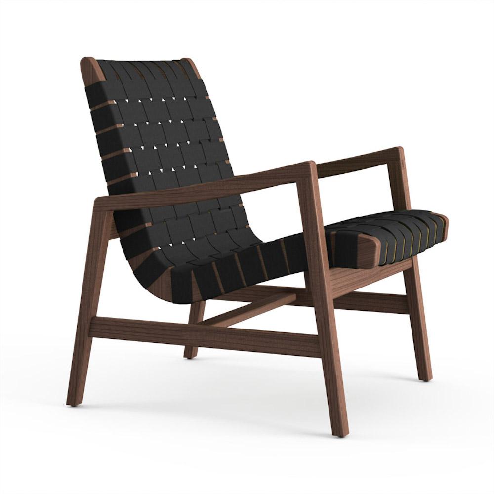 Charcoal Sunbrella-Light Walnut