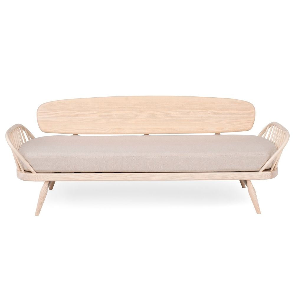 L.Ercolani Studio Couch 7355 in Natural Ash without Back Cushions