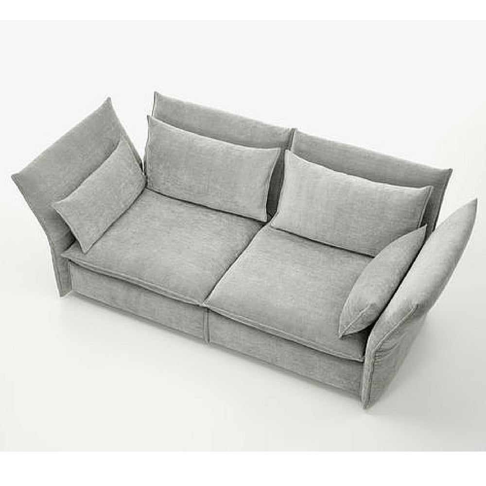 Silver Grey Mariposa Sofa Aerial View Barber Osgerby for Vitra