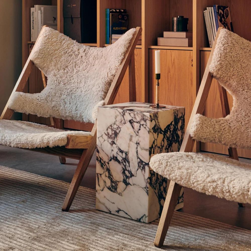 Menu Knitting Chairs by Ib Kofod-Larsen with Plinth