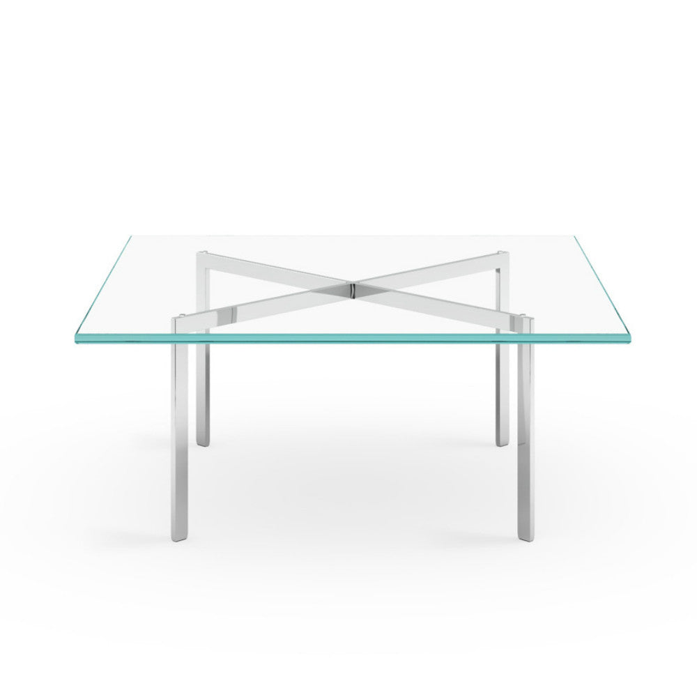 Mies van der Rohe Chrome and Glass Barcelona Table Knoll