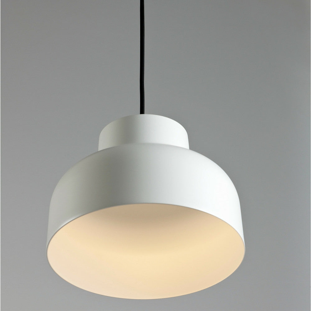 Miguel Milá M64 Suspension Lamp Matte White View Underneath by Santa & Cole