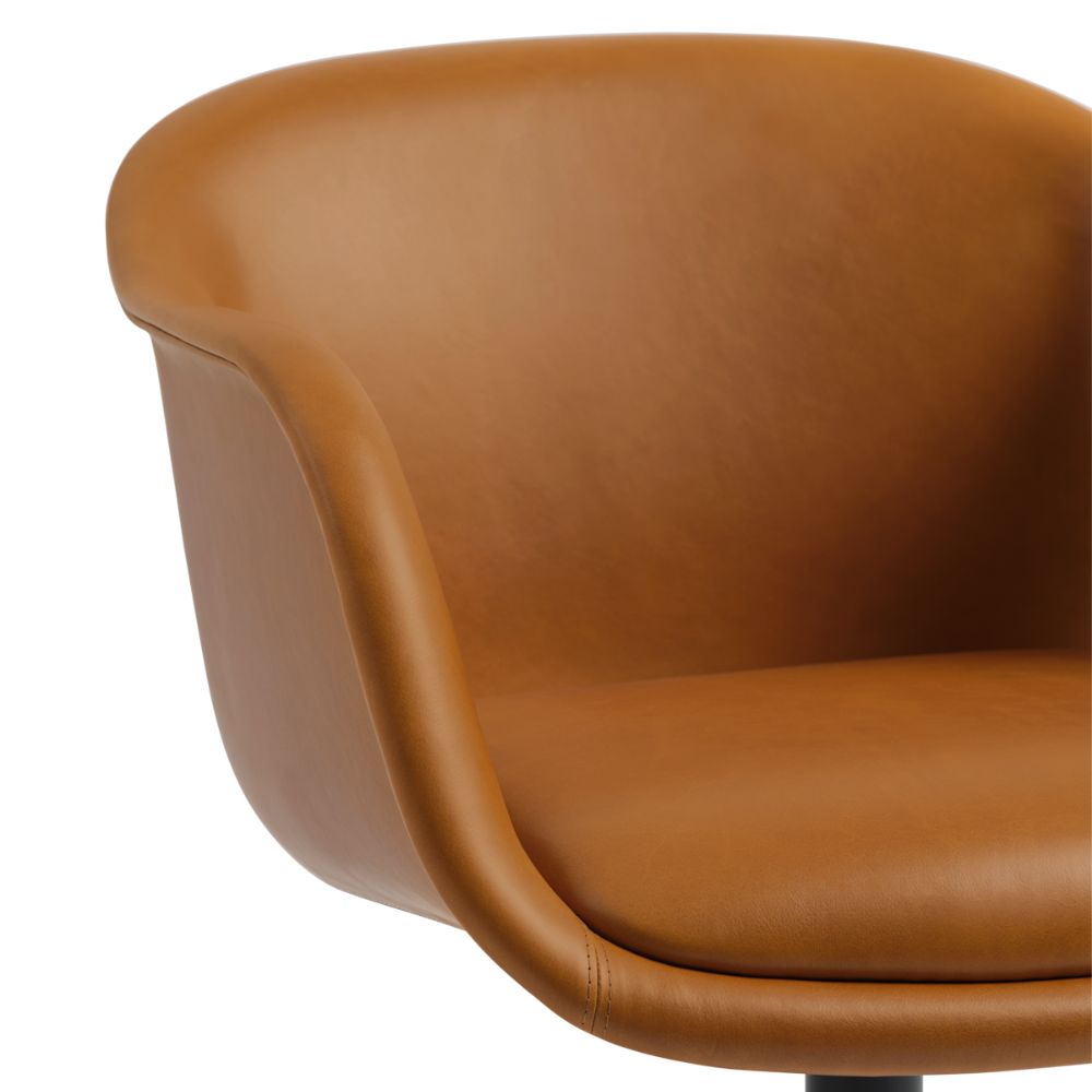 Muuto Fiber Conference Armchair with Swivel Base by Iskos-Berlin