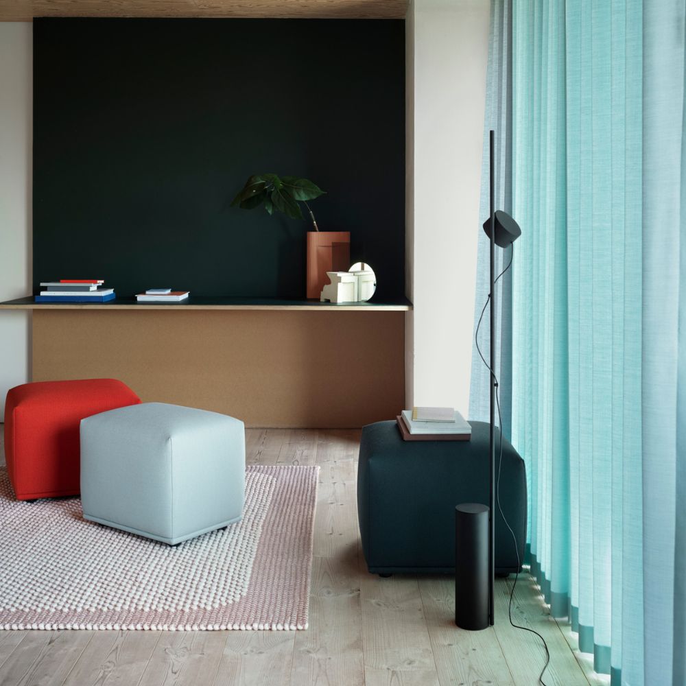 Muuto Post Floor Lamp with Echo Poufs