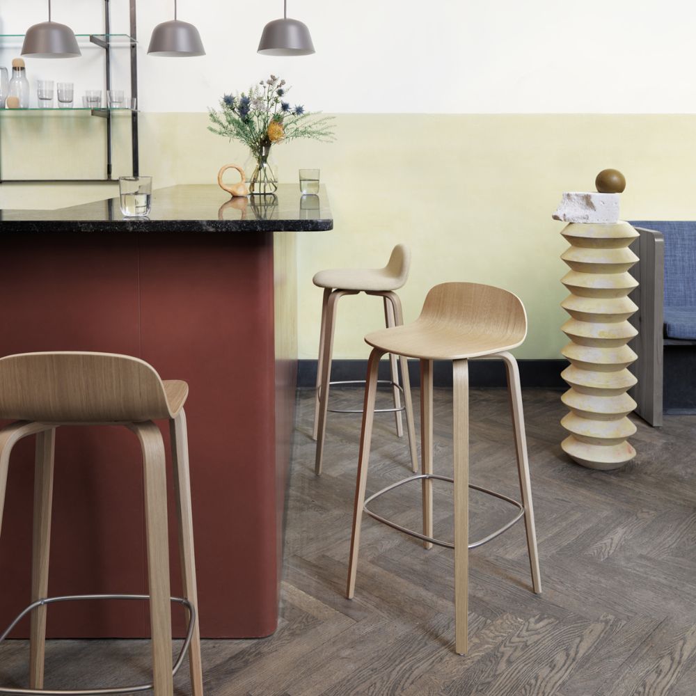 Muuto Visu Stools by Mika Tolvanen Oak in Situ