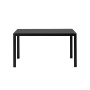 Muuto Workshop Table 51" Black Linoleum Black Oak Front