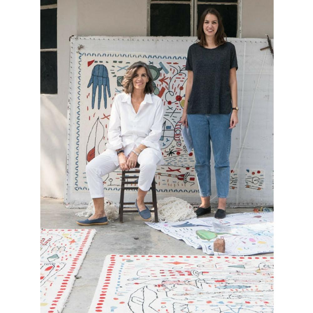 Nani Marquina and Maria with Hayon x Nani Rugs