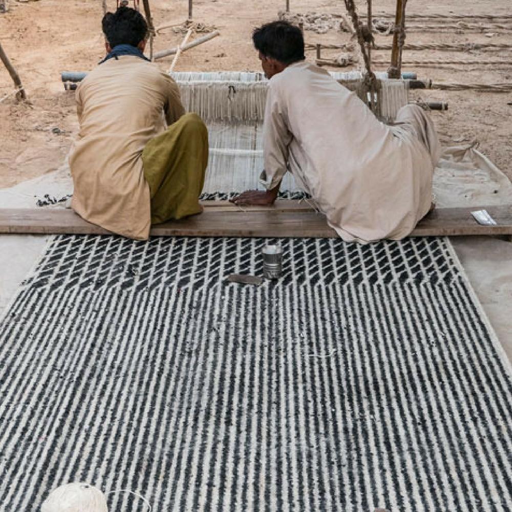 Nanimarquina Blur Rug Being Made