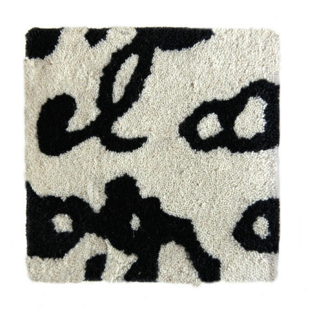 Nani Marquina Manuscrit Rug by Joaquim Ruiz Millet Black and White Detail