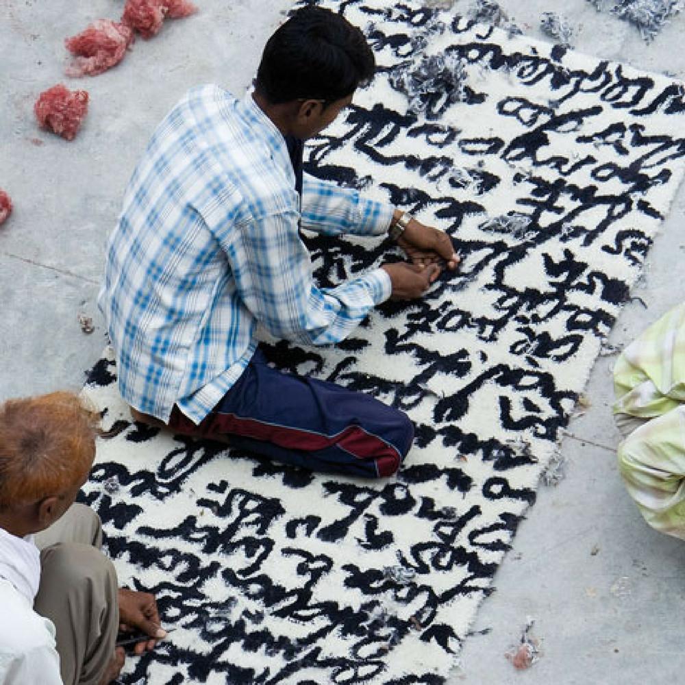 Nani Marquina Manuscrit Rug by Joaquim Ruiz Millet with Makers