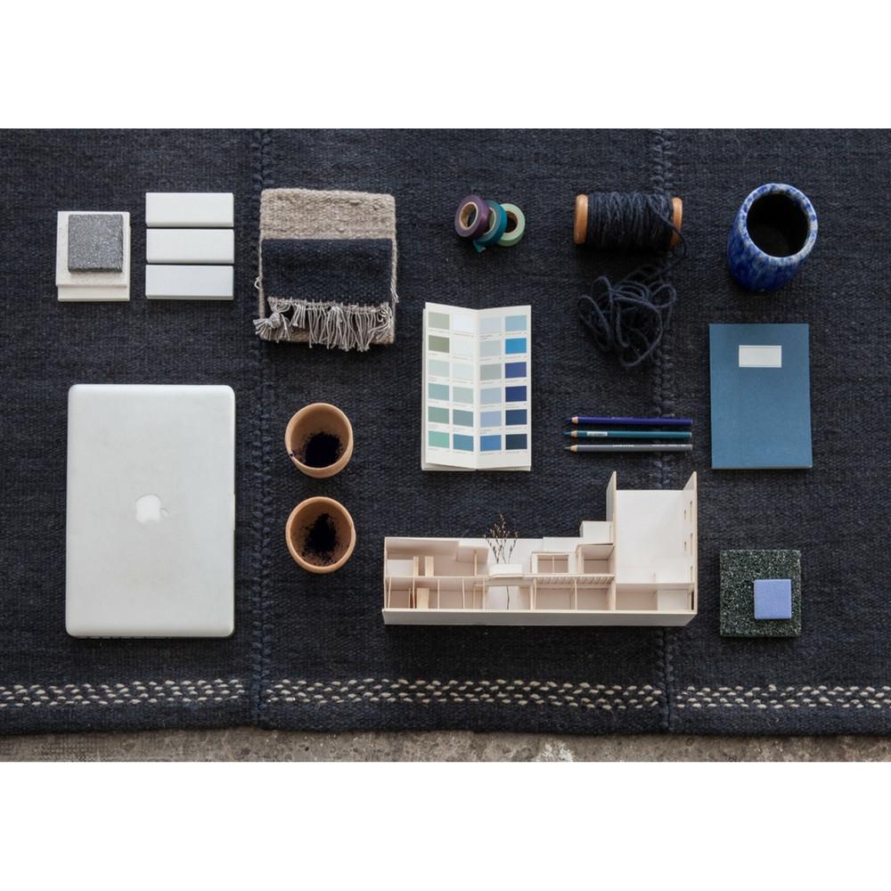 Nani Marquina Blue Mia Rug Knolling