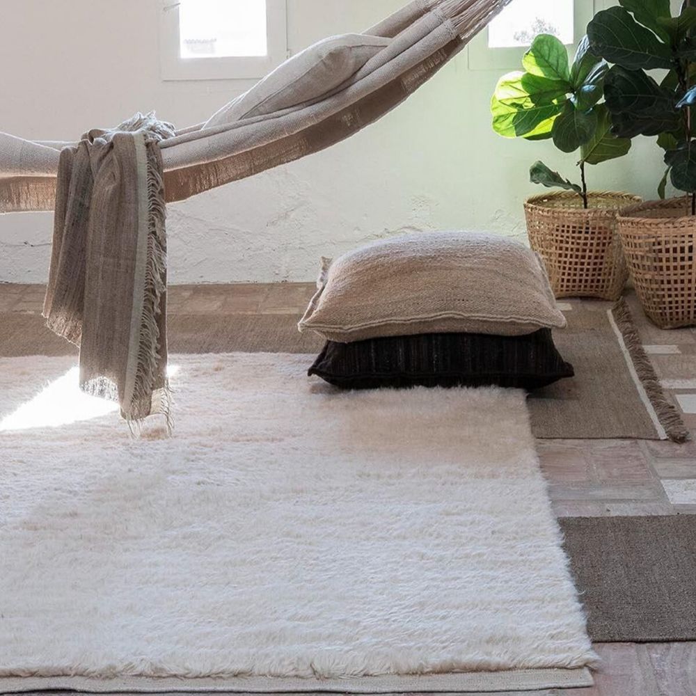 Nanimarquina Ilse Crawford Wellbeing Rug and Textile Collection in Room