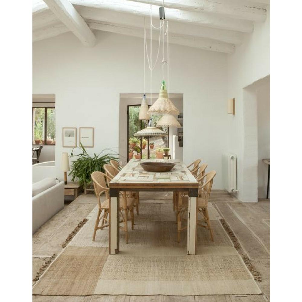 NaniMarquina Tres Vegetal Rug in Dining Room