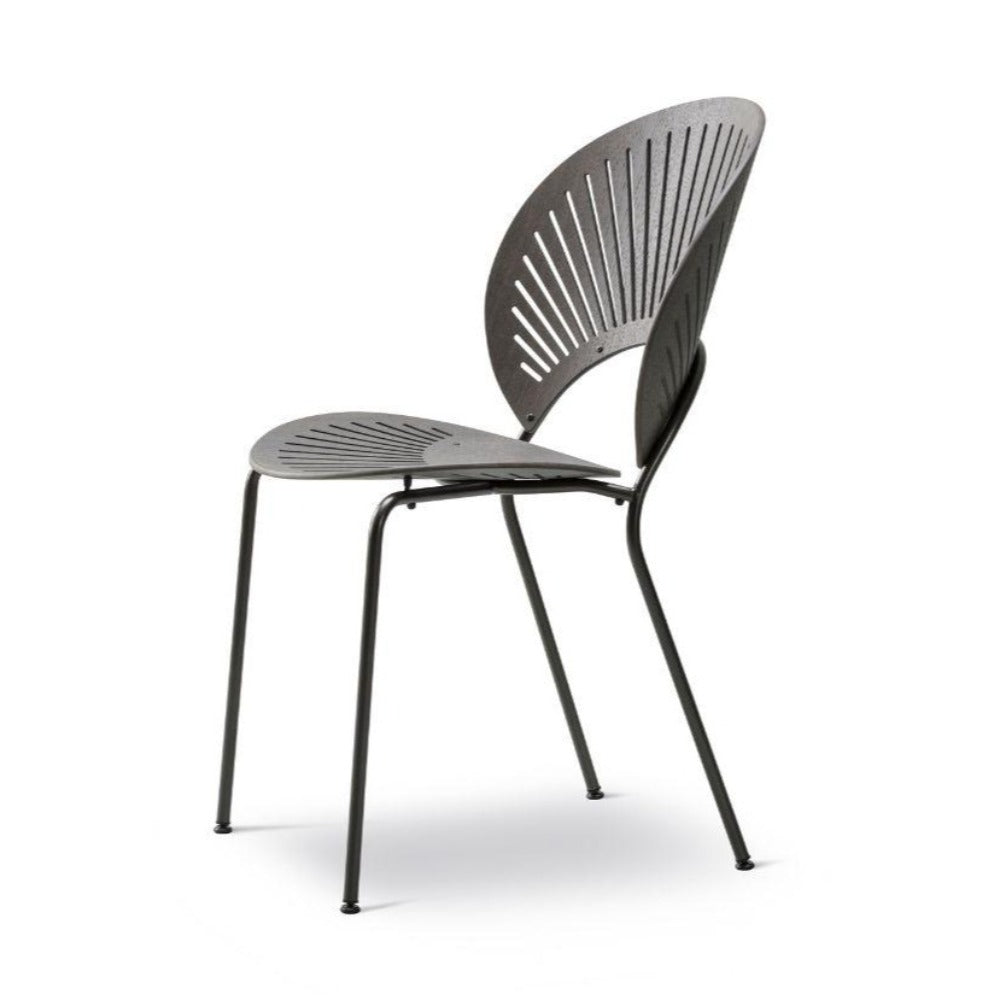 Trinidad Chair by Nanna Ditzel for Fredericia in Grey Oak with Flint Frame