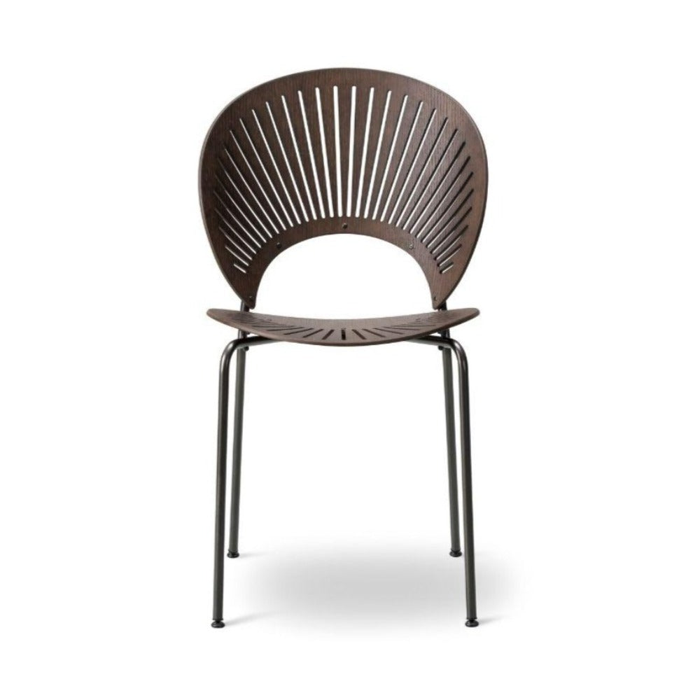 Trinidad Chair by Nanna Ditzel for Fredericia in Smoked Oak with Flint Frame