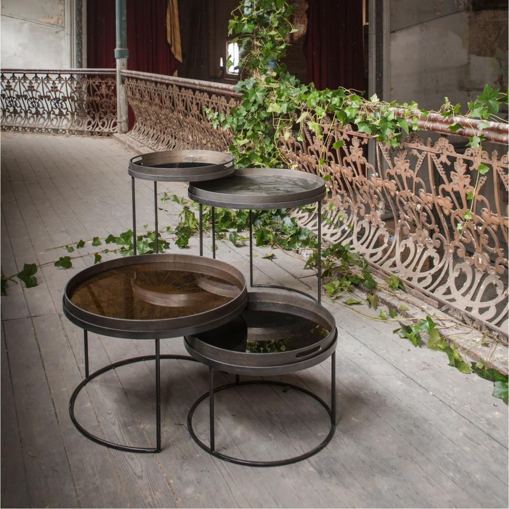 Notre Monde Round Tray Table Sets (High and Low)