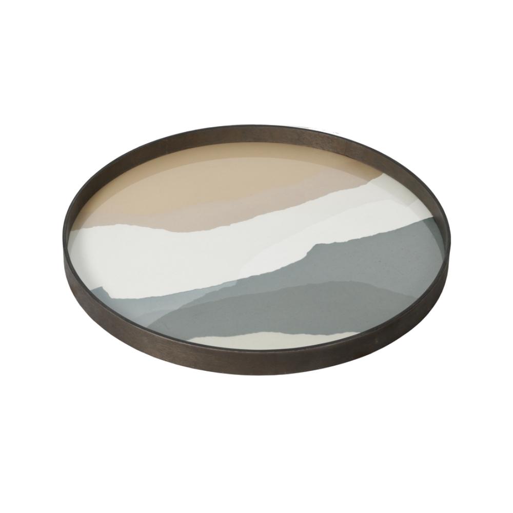 Notre Monde Wabi Sabi Tray Slate Round