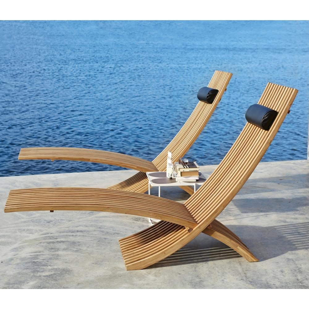 Nozib Sun Loungers with Marrakech Table by Skargaarden