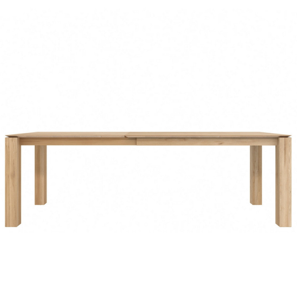 Medium Oak Slice Extendable Dining Table by Ethnicraft