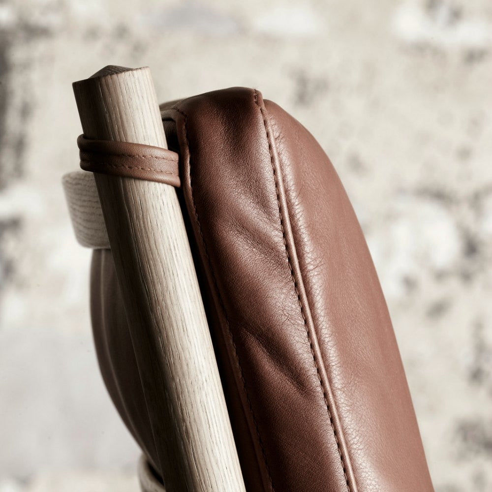 Ole Wanscher Colonial Chair Oak Frame and Leather Detail Carl Hansen and Son