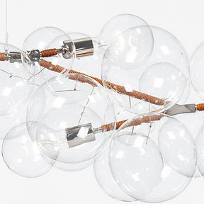 Penne Designs Glass Bubble Chandelier Detail Closeup