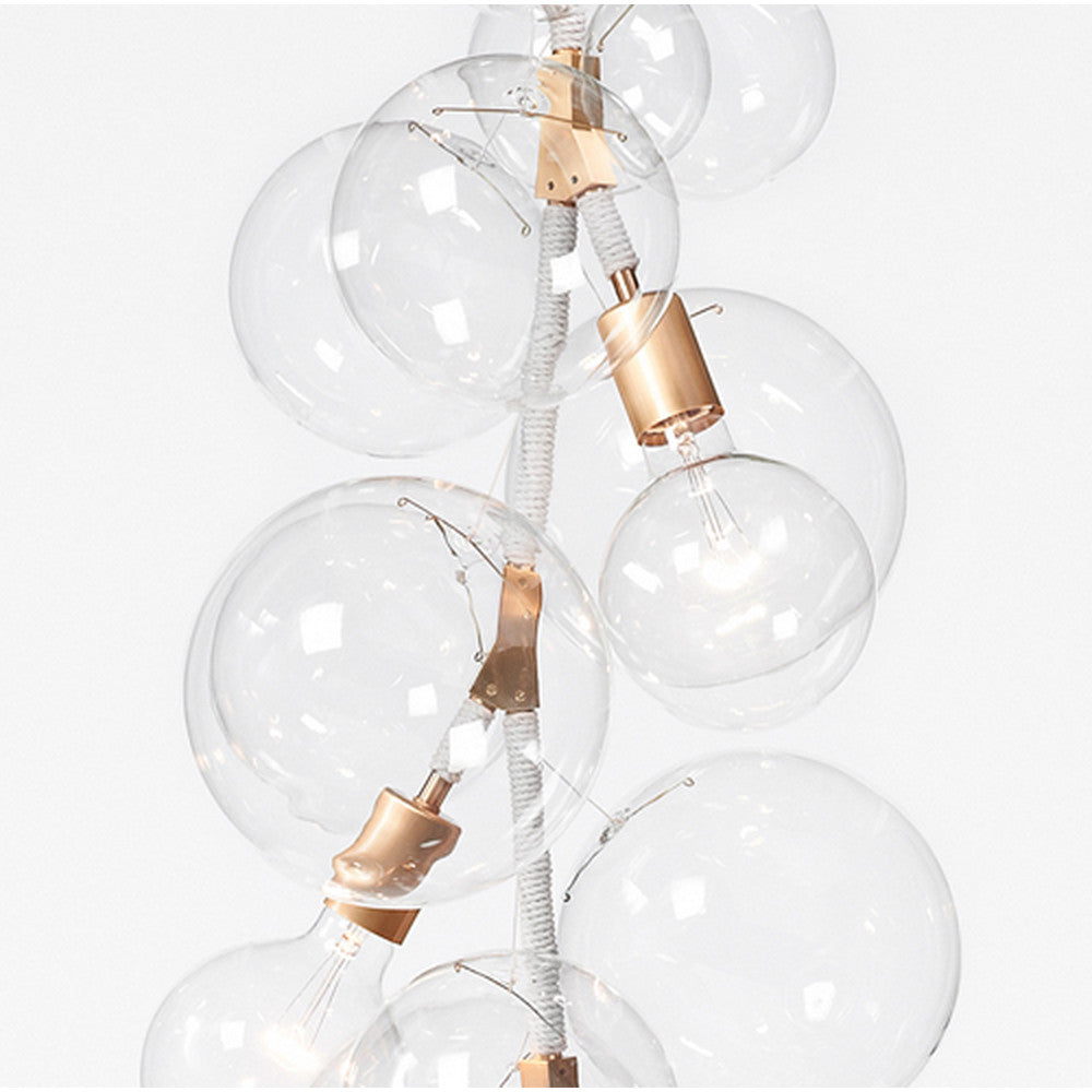 PELLE Tall Bubble Chandelier Detail