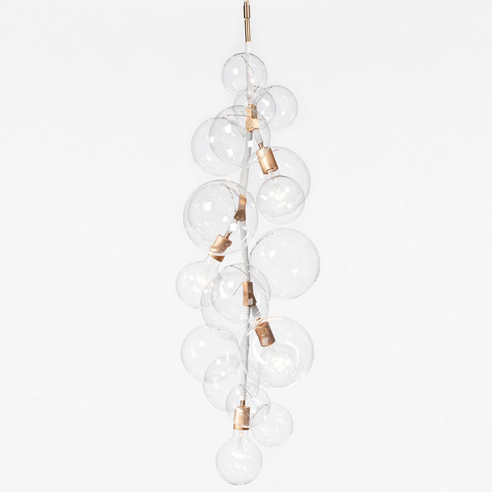 PELLE Tall Glass Bubble Chandelier