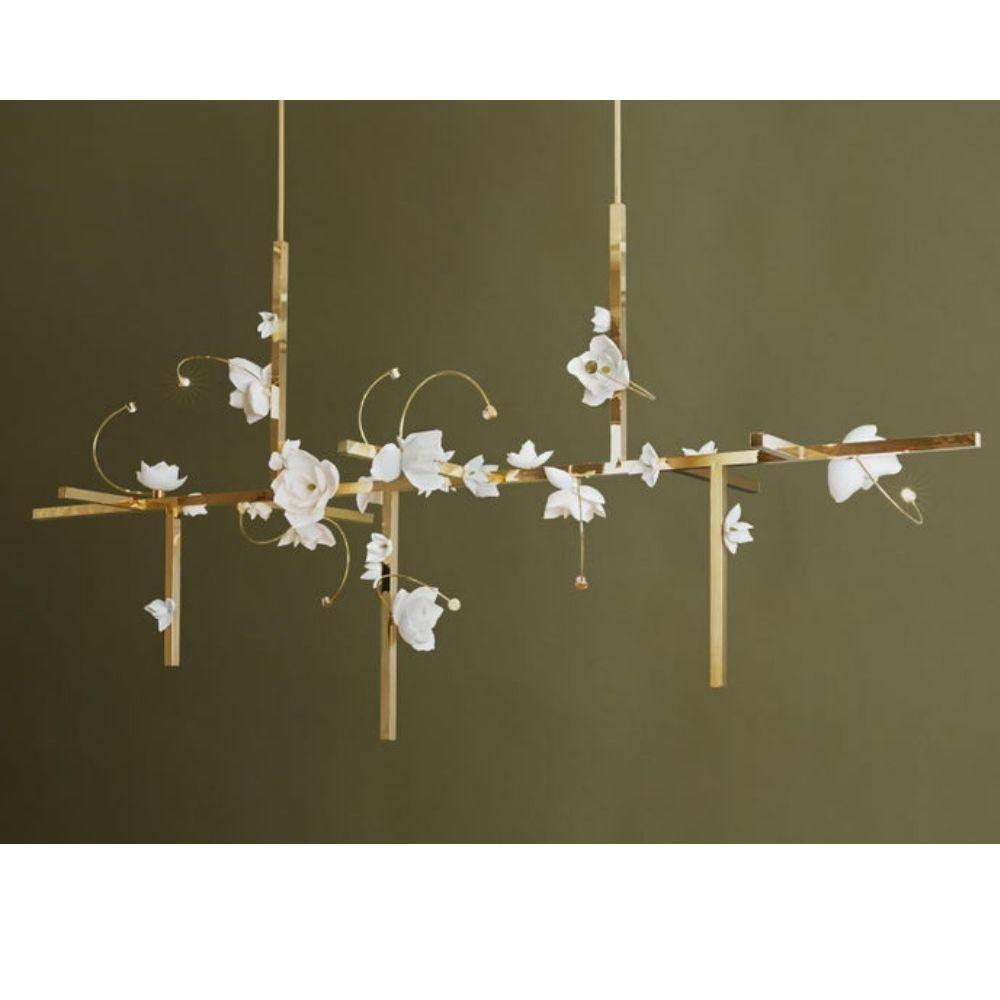 PELLE Lure Chandelier Brass 12