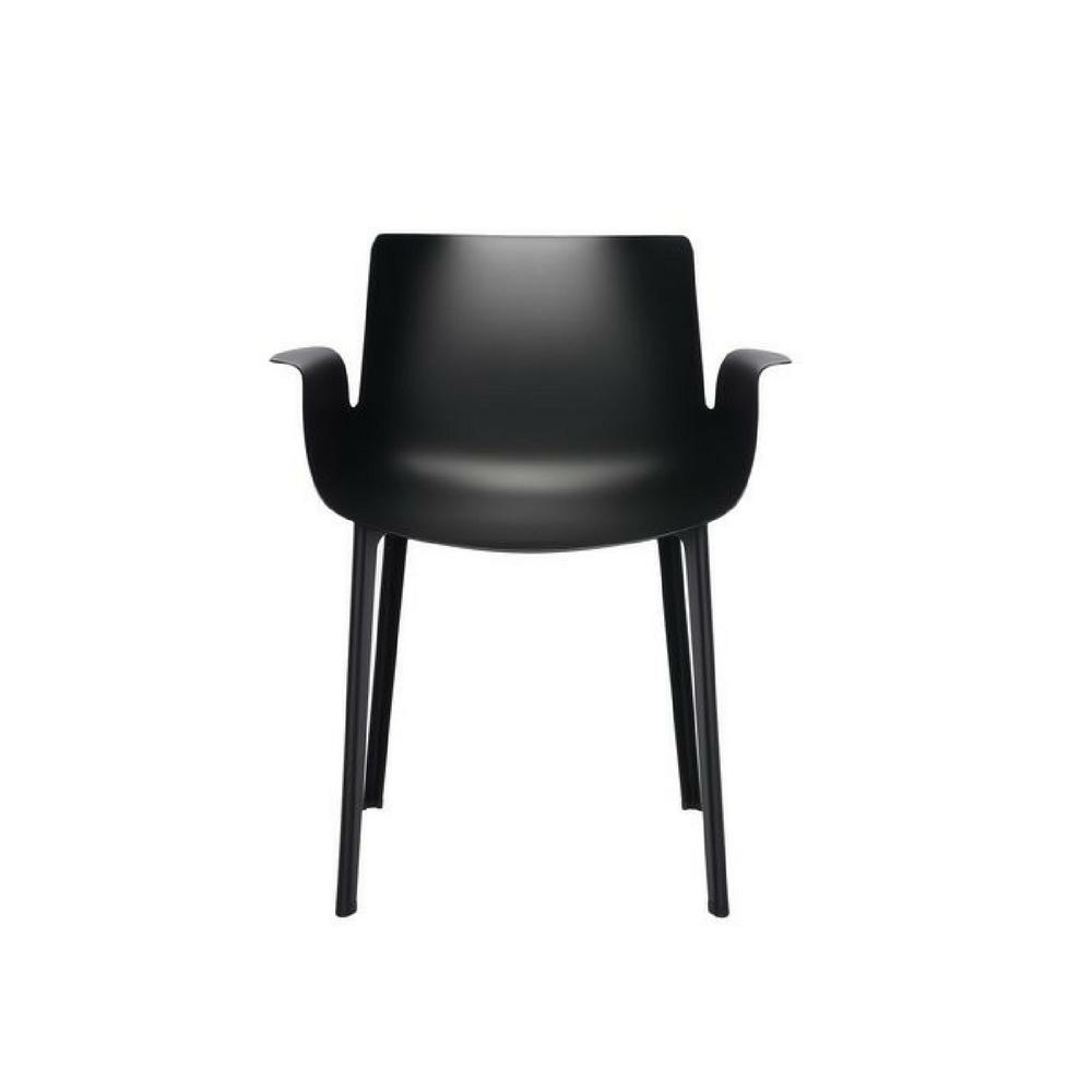 Frontside of Black Piuma by Piero Lissoni by Kartell