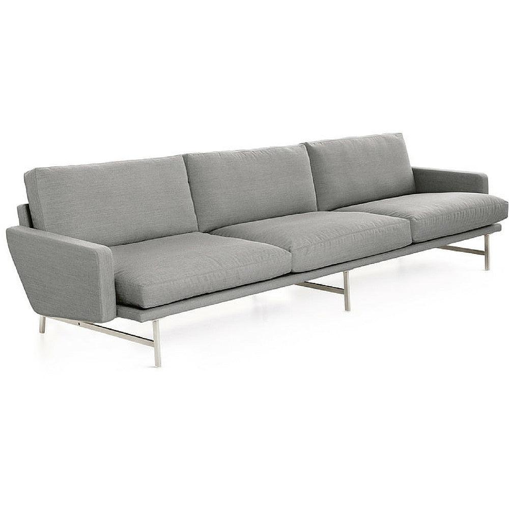 Lissoni Sofa Light Grey Kvadrat Remix 123 Fritz Hansen