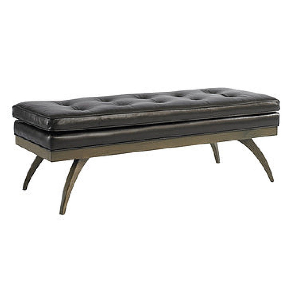 Precedent Furniture Dayton Leather Bench Black Leather