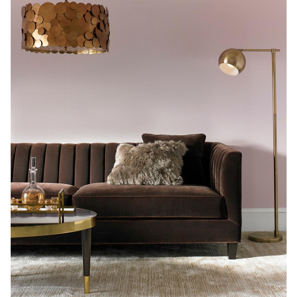 Precedent Penelope Sofa 3296-S1 in room with Brass Lamp