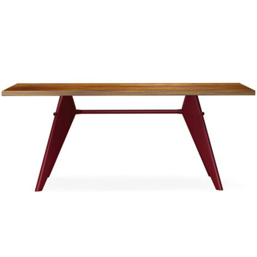 Prouve EM Table Walnut Top Japanese Red Base Vitra