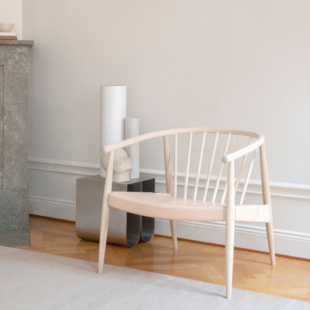 Reprise Lounge Chairs by Norm Architects in Whitened Ash by L.Ercolani