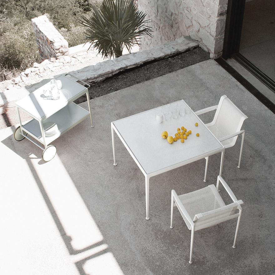 Richard Schultz 1966 Dining Table White Square Outdoor Aerial View Knoll