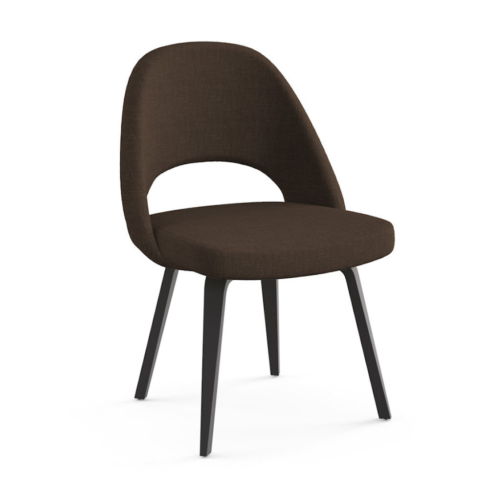 Saarinen Executive Armless Chair Wood Legs