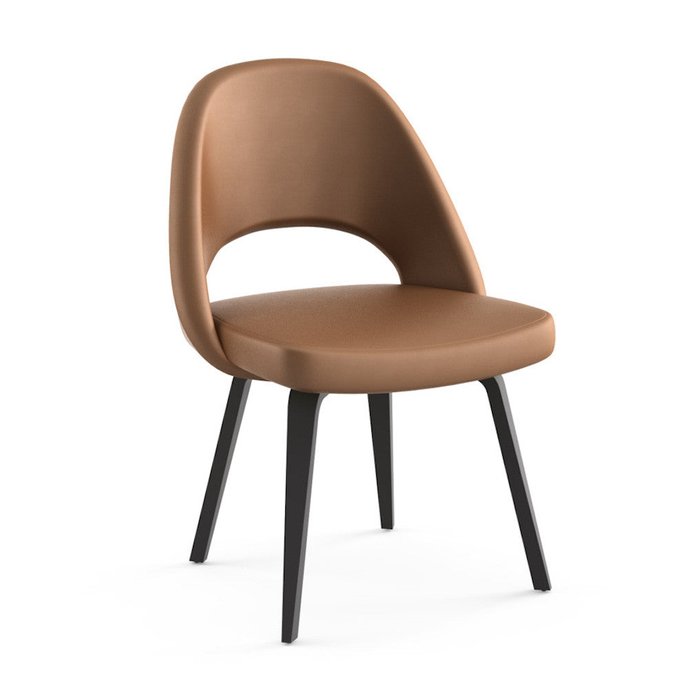 Saarinen Executive Armless Chair Wood Legs