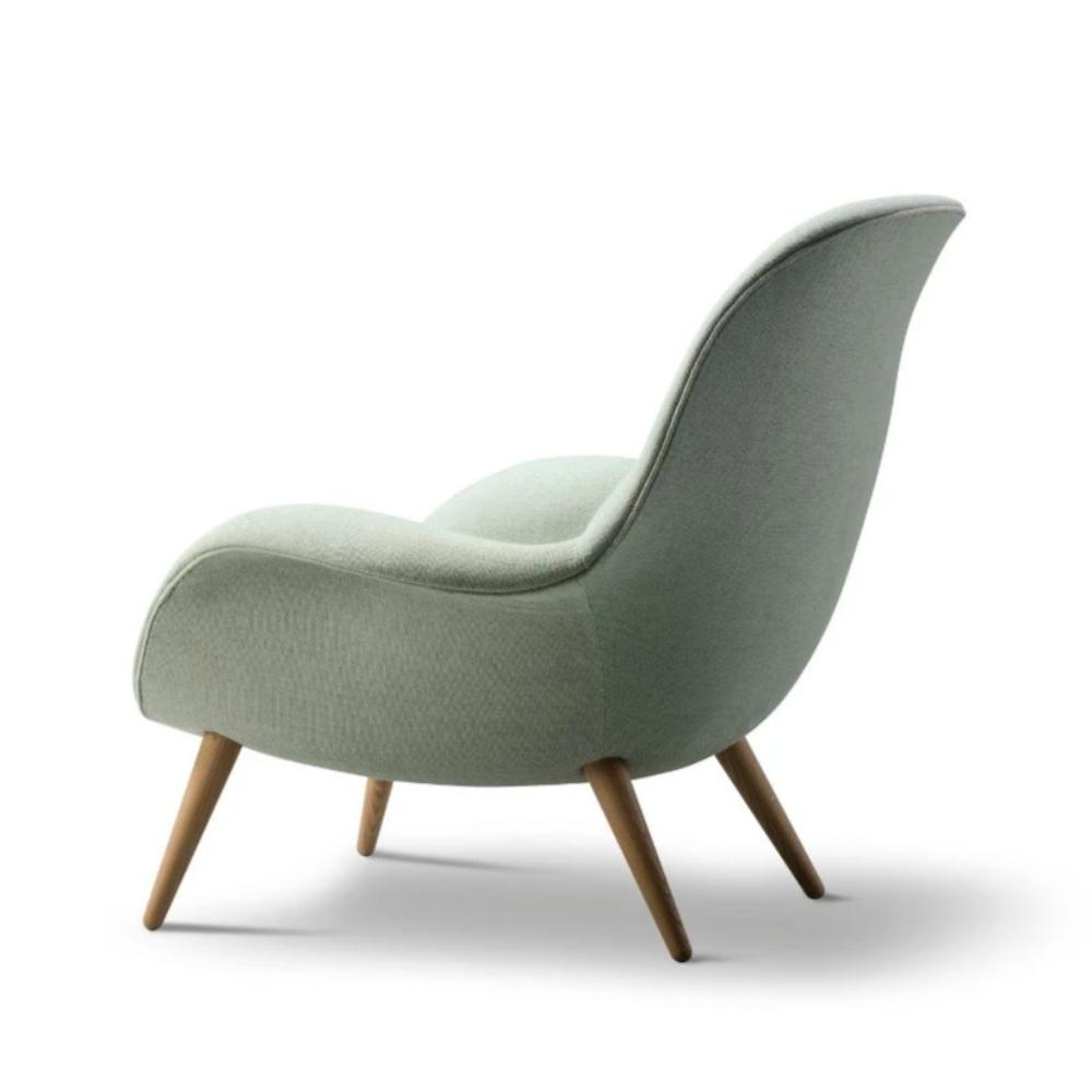 Fredericia Swoon Lounge Chair in Kvadrat Sunniva 132 Back