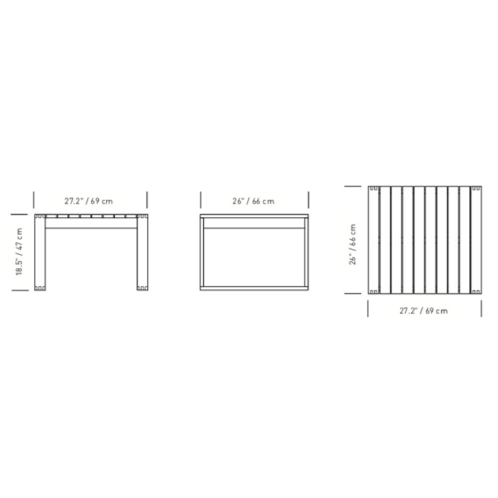 Bodil Kjaer Teak Side Table Dimensions Carl Hansen and Son Outdoor Furniture