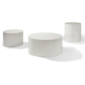 Thayer Coggin Design Classic Drum Tables White Lacquered Maple