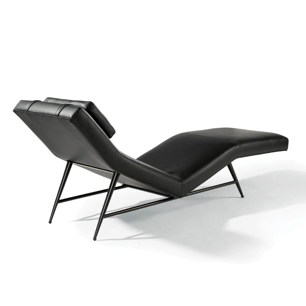 Thayer Coggin Milo Baughman Fred Chaise All Black Back