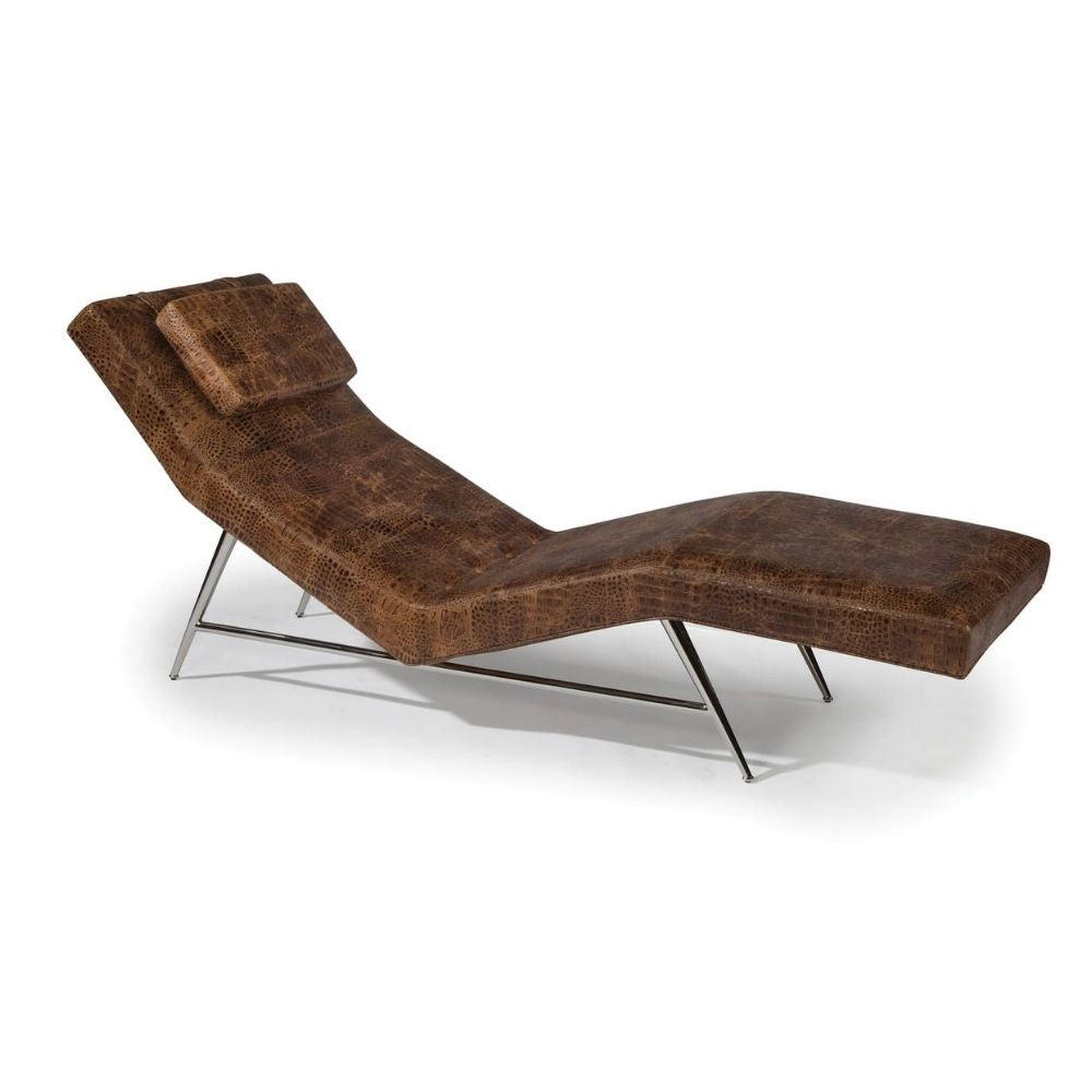 Thayer Coggin Milo Baughman Fred Chaise Lounge Model 1231