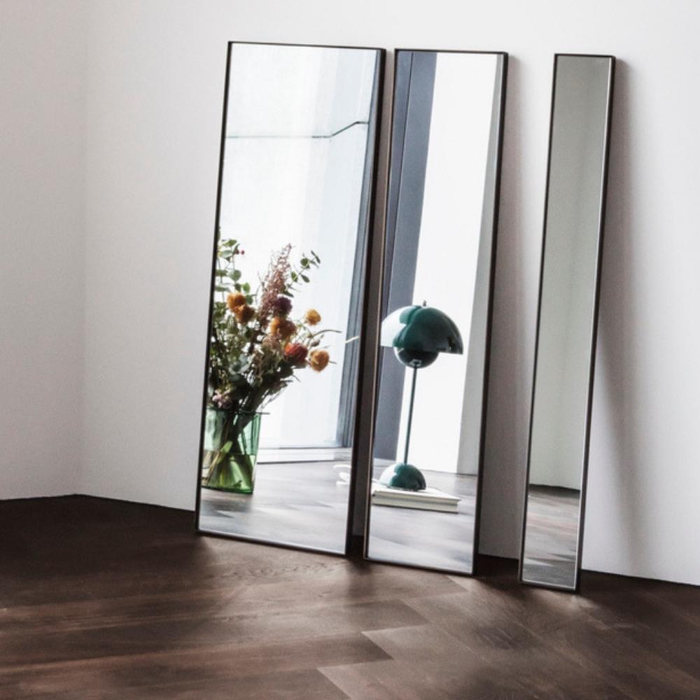 Verner Panton VP3 Flowerpot Lamp Styled with Flowers and Mirrors And Tradition Copenhagen