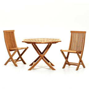 Small Viken Dining Table with two Viken Chairs by Skargaarden