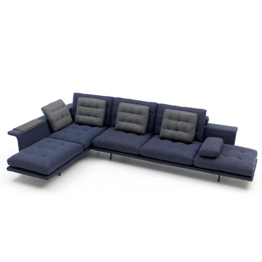 Vitra Antonio Citterio Grand Sofá in Midnight Blue