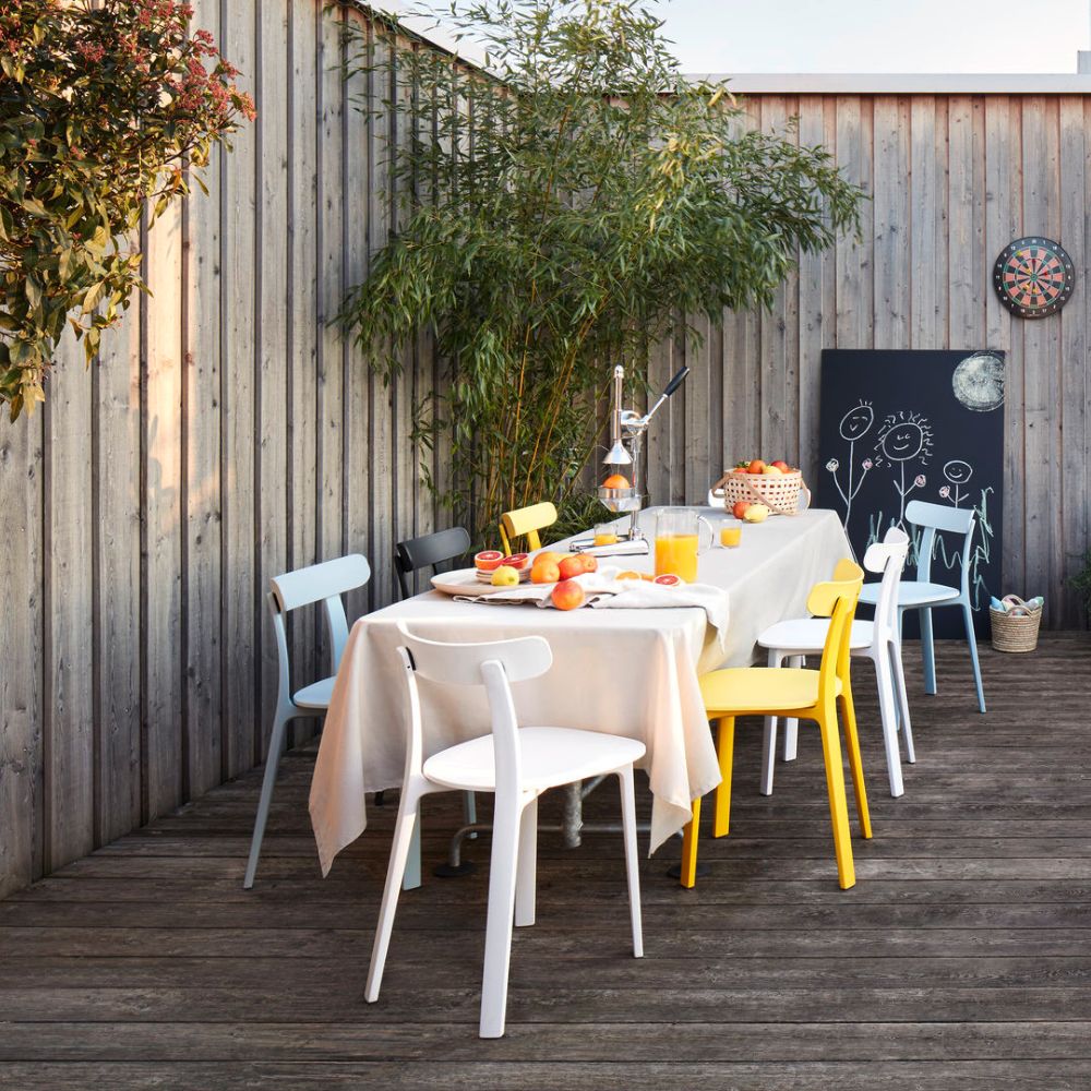 Vitra APC Chairs by Jasper Morrison on Beach House Deck