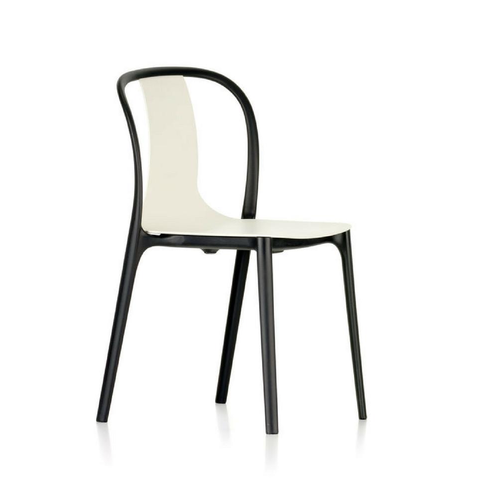 Vitra Bouroullec Belleville Chair in White Plastic